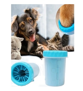 Soft Gentle Köpek Pati Yıkama Aparatı Küçük Boy Mavi