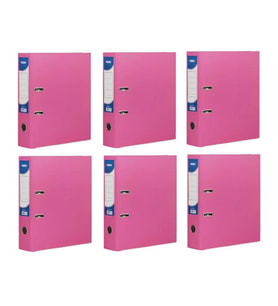 Büro Klasör Geniş Noki Pembe Büro Klasörü Halkalı 6 Adet
