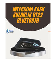 Mey İthalat® Su Geçirmez BT22 Bluetooth Kask Kulaklığı GPS ve Müzik Uyumlu