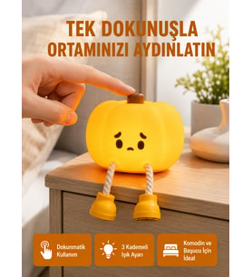 Silikon Pumpkin Night Light Telefon Tutuculu LED Lamba Yeni Nesil