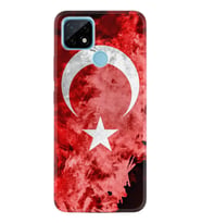 Realme C11 C21 C21Y C25Y C11 2021 Kılıf Desemli Silikon Şanlı Türk Bayrağı 1315