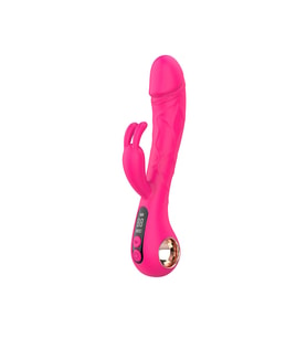 Pembe Tilki LCD Ekranlı 2’si 1 Arada Rabbit Vibratör