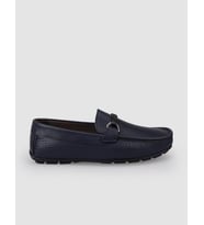 %100 Hakiki Deri Lacivert Tokalı Erkek Loafer