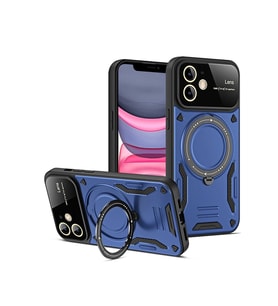 Pilelistore   iPhone 11 Kılıf Joy Lens Standlı Kapak - Lacivert