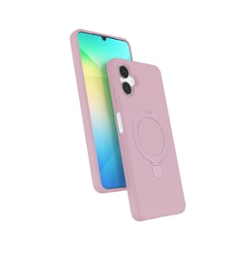 Samsung Galaxy A06 Regal Magsafe Standlı Kapak - Açık Pembe