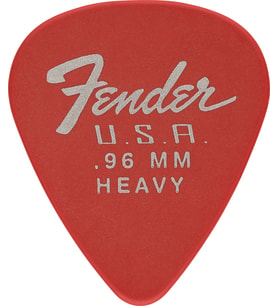 Fender 1987351800 Dura-Tone 351 Shape Olympic White Gitar Penası 0.71mm (12'li) Klasik Beyaz Renk Orta Kalınlık ve Dayanıklı Malzeme