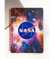 NASA Temalı Spiral Çizgili Defter – 80 Yaprak, 160 Sayfa (18 x 24 cm)