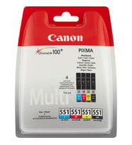 Canon CLI-551 Orijinal Multi Paket Mürekkep Kartuş