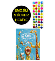 EMOJİLİ  STİCKER HEDİYE - OKUL ÖNCESİ RESİMLİ KİTAPLAR  - HAYVANAT BAHÇESİNDE DİŞ FIRÇALAMA GÜNÜ