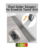 Premium Seri Suya Dayanıklı Gider Süzgeci Sineklik Tamir Kiti Bant 0.55 Mm 12 Cm X 4 Metre 5 Adet