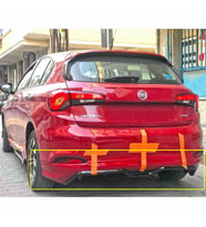 Fiat Egea Hb Arka Ek Mat Siyah Plastik Body Kit Karlık