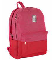 Its Just My Bag Keten Pembe Kırmızı Kız Kolej Okul Çantası - 10015