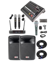 Midex Extreme Paket-1 Mixer Hoparlör Mikrofon Full Ses Sistemi Seti