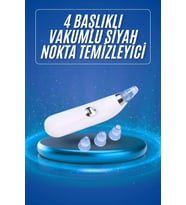 Siyah Nokta Temizleme Cihazı 4 Başlıklı Vakumlu Pilli Ölü Deri Arındırma