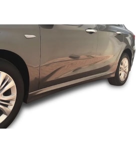 Fiat Egea Uyumlu Hatchback - Sedan (2015 - 2018) Yan Marşpiyel Seti (Plastik)