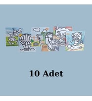 Kum Boyama Seti 10 Adet  A4 Boyutunda (27x20 )