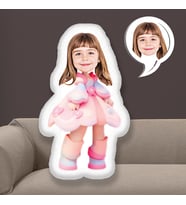 eJOYA Kişiye Özel Fotoğraflı Pembe Barby Yastık 115290