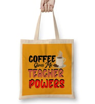 Funny coffee drinKs Art lover Gift Quote - Vintage Retro Rainbow Style Bez Çanta Uzun Saplı