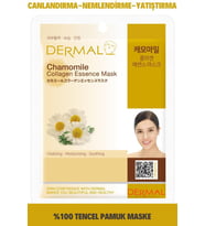 DERMAL Canlandırıcı, Nemlendirici, Pürüzsüzleştirici Papatya Özlü Kollajen Maske 23 Gr