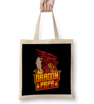 Awesome Dragon Papa Fearsome Dragon Fantasy Dad Bez Çanta Uzun Saplı