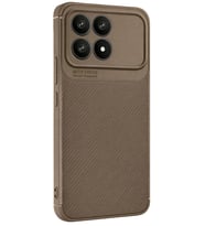 Mey İthalat® Poco F8 Pro Auto Focus Karbon Kapak - Kahverengi