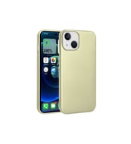 Apple iPhone 14 Uyumlu Kılıf Zore Premier Silikon Kapak (Gold)