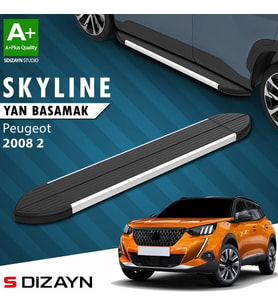 S-Dizayn Peugeot 2008 2 Skyline Aluminyum Yan Basamak 183 Cm 2020 Üzeri A+ Kalite