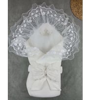 Mulvxbby Bby02 Yenidoğan Kumru Soft Nakışlı Trilüks Kundak Bebek Battaniyesi (Mulvix)