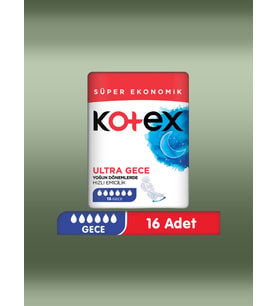 Kotex Hijyenik Ped - Ultra Gece - 16 Adet (000)