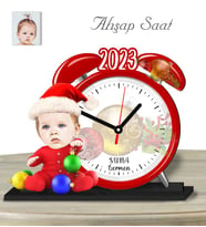Kişiye Özel Ahşap Saat-Yeni Yıl Hediyesi Çocuk-2
