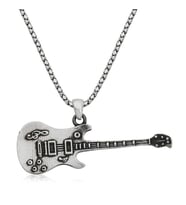 Hk Gümüş Erkek Kolye Elektro Gitar Gümüş Takı Hediyelik Ürünler