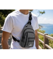 Bagacar Unısex Run Çok Gözlü Çapraz Askılı BodyBag Çanta