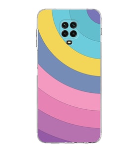 Xiaomi Redmi Note 9 Pro  Kamera Korumalı Kapak Renk Cümbüşü Tasarımlı Şeffaf  Kılıf