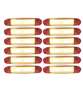 12 Adet Neon Parmak Led Lamba Turuncu 12-24 Volt