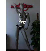 Kadın Fantazi İç Giyim Modelleri Rekflektörlü Harness