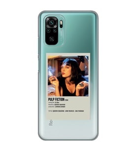 Redmi Note 10/Note 10S Uyumlu Pulp Fiction Minimalist Poster Desenli Şeffaf Telefon Kılıfı
