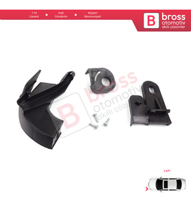 Fiat Fiorino MK3 Citroen Nemo Peugeot Bipper 2007-2020 6212F4 İçin Sol Ön Far Ayak Tamir Seti