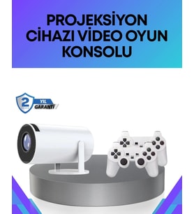 Oyun Konsolu Uyumlu Kablosuz Projeksiyon Cihazı Ev Sinema Deneyimi