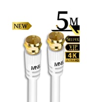 MN6 M119X 5 Metre Anten Kablosu/Hazır Altın uç F Konnektör-4K/Çanak Anten Kablosu-rg6 u6 anten kablosu