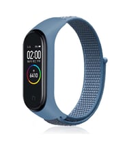 Xiaomi Mi Band 3 Uyumlu Kordon Hasır Örgü Cırt Cırtlı Terletmeyen Zore KRD-03 Kumaş Kayış