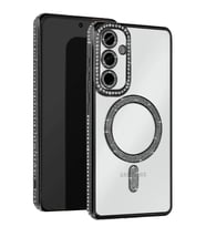 Newface Samsung Galaxy S25 Edge Joke Simli Magneticsafe Kılıf - Siyah