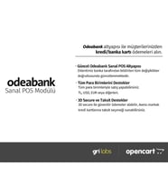 OpenCart - Odeabank Sanal POS Modülü