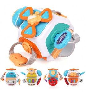 Eğitici Eğlendirici Çok Amaçlı Aktivite Oyuncağı Montessori İnce Motor Kas Gelişimi (14x14x15cm)
