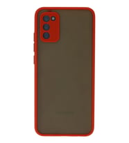 Northcity Samsung Galaxy A03S Uyumlu Kılıf Montreal Silikon Kapak - Kırmızı