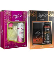 Jagler Parfüm Seti (Karma Set) Kadın 60ML Classic + Deodorant / Erkek 90ML Hero + Deodorant