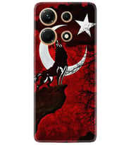 Infınix Note 30 Kılıf Resimli Desenli Baskılı Silikon Wolf and Moon 2 1381