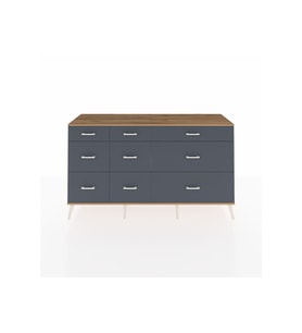 Kronos Konsol 9 Çekmeceli  176x59x99 Aytaşı-Çam/Antrasit