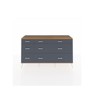 Kronos Konsol 9 Çekmeceli  176x59x99 Aytaşı-Çam/Antrasit