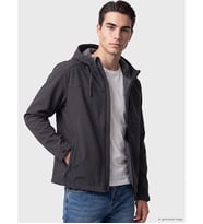 LCWAIKIKI Classic Antrasit Regular Fit Kapüşonlu Erkek Ceket