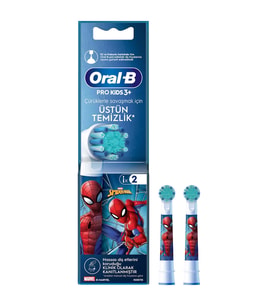 Oral-B Pro Kids Spiderman Şarjlı Diş Fırçası Yedek Başlığı 2 Adet